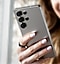 Closeup of hand holding a smartphone