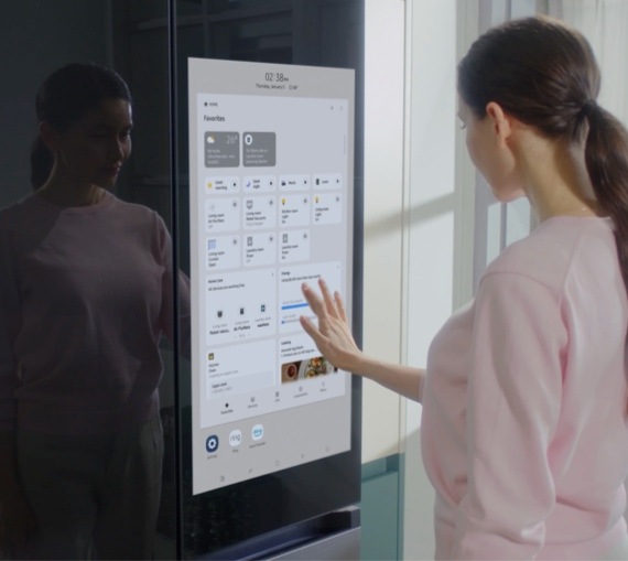 An entertainment center in your kitchen