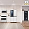 White and black Bespoke home appliances in an off-white kitchen #1 Customer Satisfaction badge