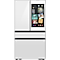 White 4-Door French Door Refrigerator with Screen