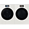 Light Stainless Steel Side-by-Side Washer Dryer