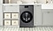 Stainless Steel Bespoke Washer Dryer Combo in a Laundry Room