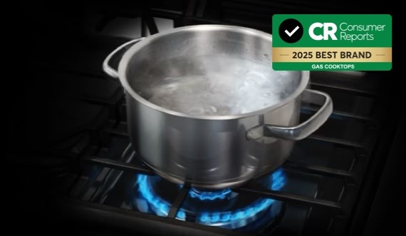Gas Cooktop Boiling Water