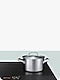 Stainless Steel Pot on an Induction Stove