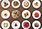 Microwave Settings Displayed in Various Savory & Sweet Dishes
