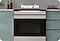 White Range with Light Lit Below the Stovetop