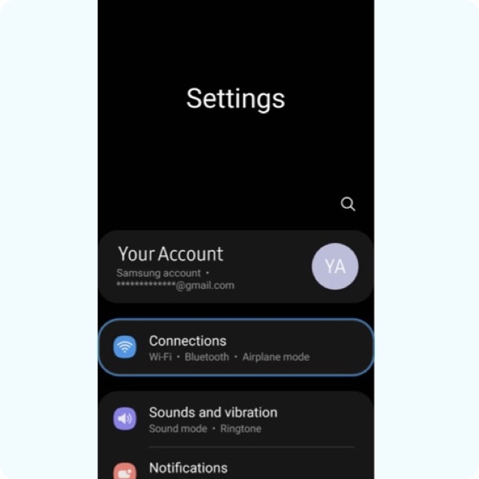 Power on your device