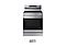 Stainless Steel Induction Range with Back Panel