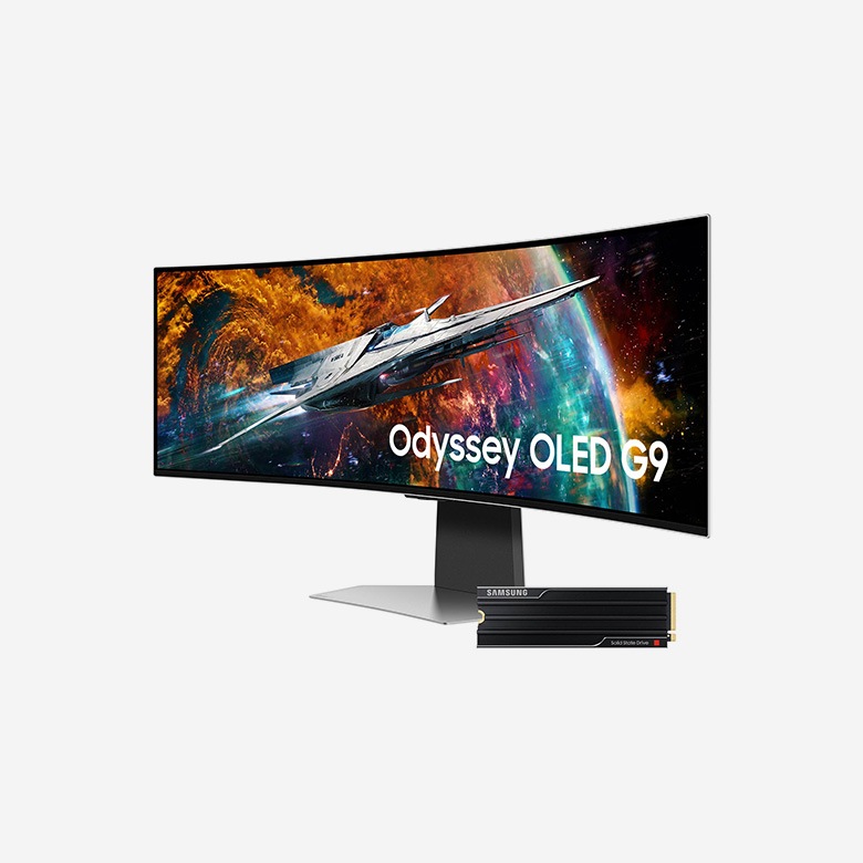 49" Odyssey OLED G9 with 9100 PRO Heatsink 2TB SSD