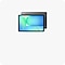 a tablet with a green and blue screen (Galaxy Tab S10 FE+)
