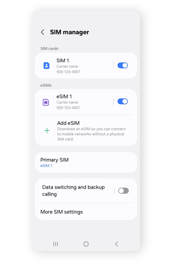 Successful Primary SIM Change