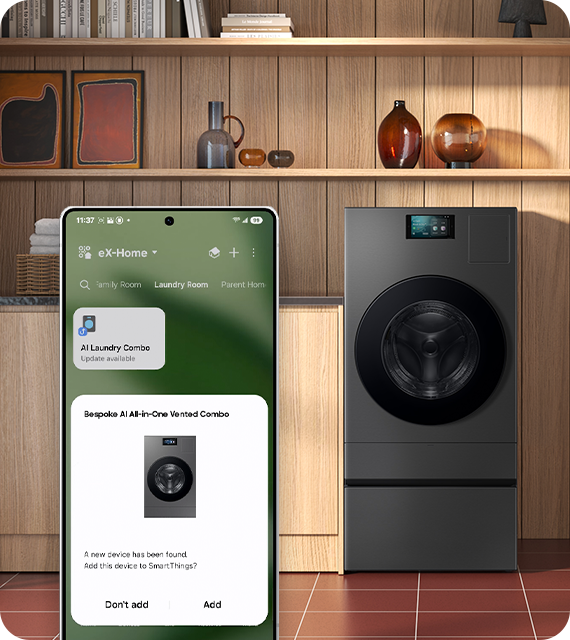 Look for auto pop up on the SmartThings app when you turn your device on.