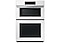 White Wall Oven Microwave Combo