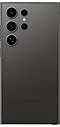 Un Galaxy S24 Ultra en Titanium Black visto desde atrás.