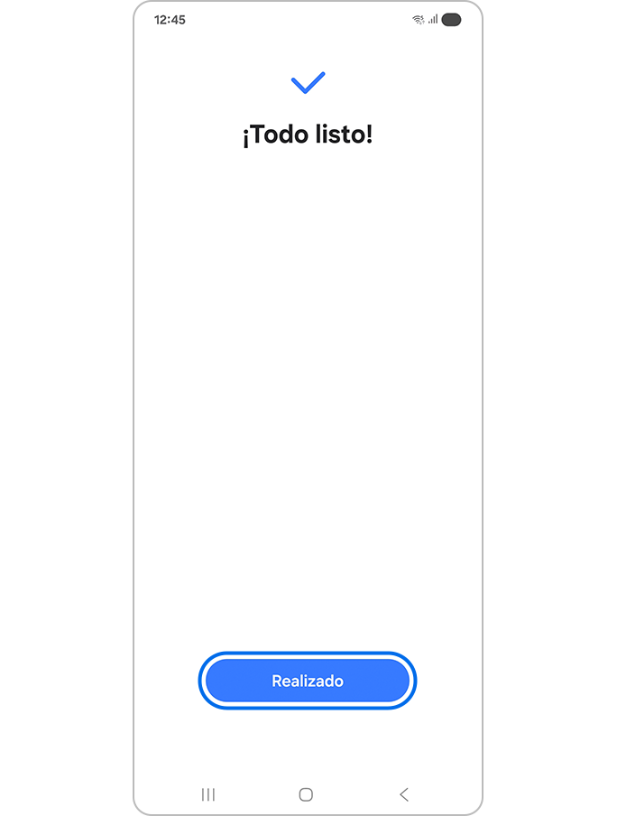 Pulsar Realizado cuando todo esté listo