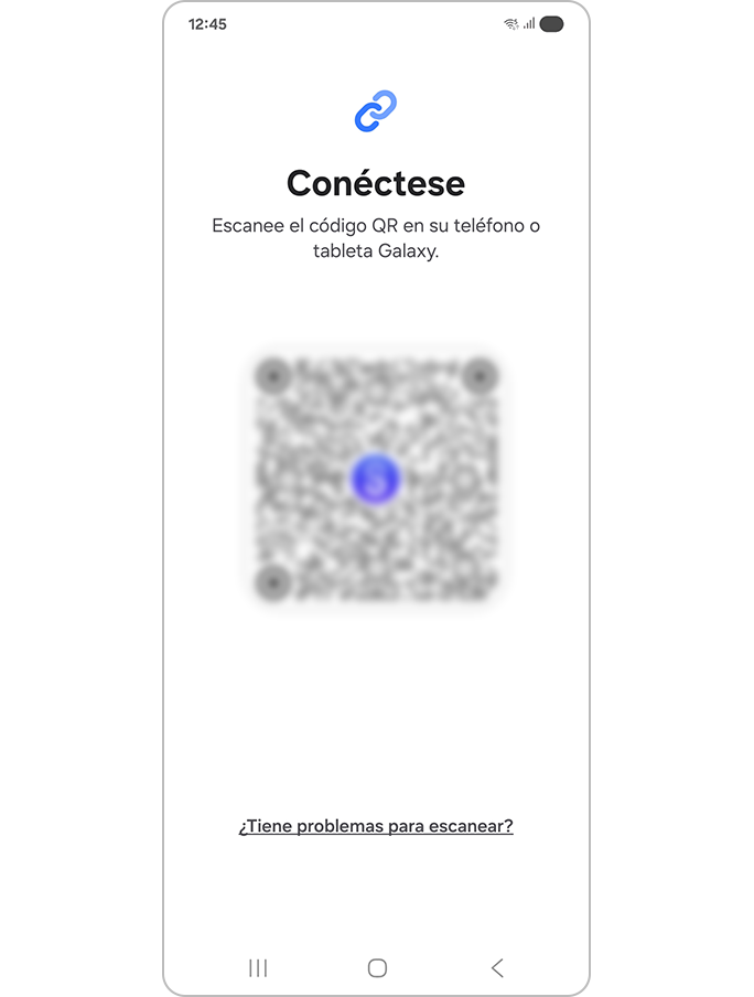 Escanear el código QR desde el nuevo dispositivo
