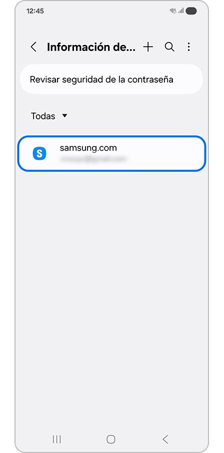Seleccionar el servicio