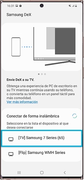 Conexión DTS