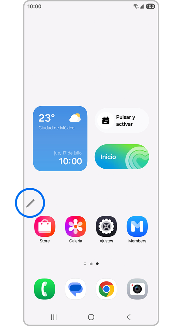 Air command on screen