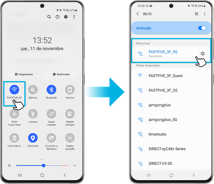 configuración de wi-fi