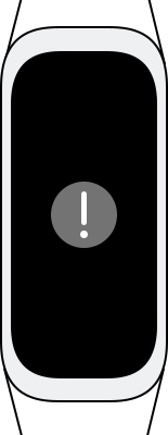 exclamation mark appeared on Galaxy Fit