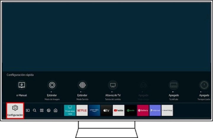 Home Settings Menu