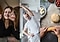 Three consecutive shots of different people at home. The first shows a mom and teenage daughter hugging while taking a selfie. The second shows a young dad dancing with his child. The third shows a teenage brother and sister having fun cooking together.