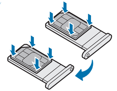 Лоток на две SIM-карты (двухсторонний)