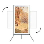 фирменные аксессуары для телевизоров Samsung, дополнительные рамки The Frame, подставка с колёсиками