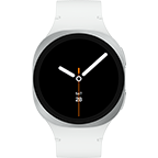 aqlli soat Galaxy Watch8 2025 40mm kumush, WearOS taqiladigan qurilmalar, individual mashqlar rejasi