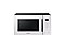 Product shot of microwaves, the front shot showing the white color product with the door closed. microwaves product number MS23T5018AE.