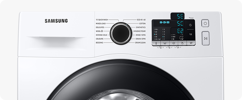 Samsung kir yuvish mashinasining displeyidagi 5E, 5C, E2 xatoliklar