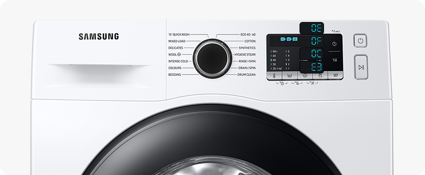 Samsung kir yuvish mashinasida 0E, 0F, 0C, E3 xatoliklari