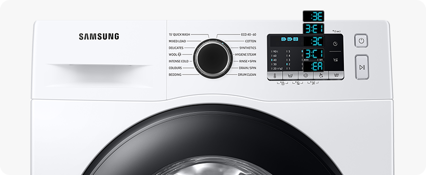 Samsung kir yuvish mashinasida 3E, 3E1, 3C, 3C1, EA xatoliklari