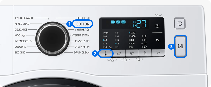 Kir yuvish paytida Samsung kir yuvish mashinasining eshigini qanday ochish kerak