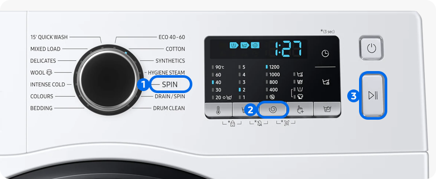 Kir yuvish paytida Samsung kir yuvish mashinasining eshigini qanday ochish kerak