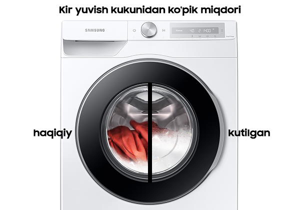 Kir yuvish mashinasidagi ko‘pik