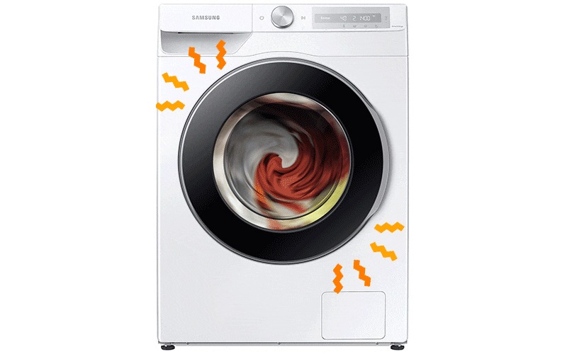 kir yuvish mashinasining tamburidan ovoz