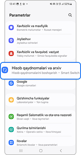 Hisob qaydnomalari va arxiv