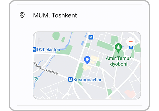 Tadbir joyini tanlash