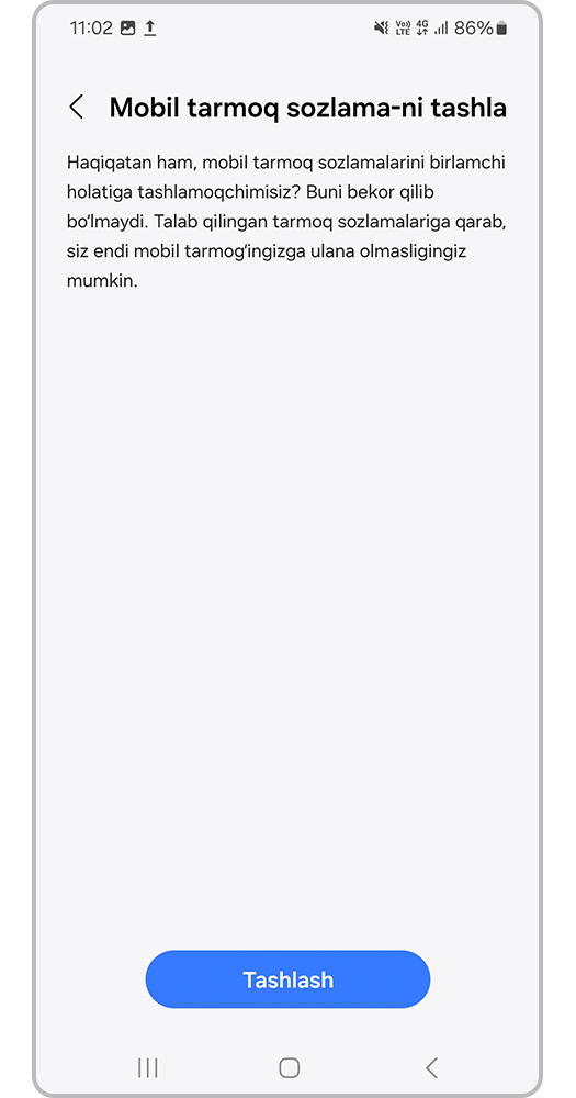 Smartfon ekrani,  Amaliyotni boshlash uchun