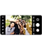 Một màn hình camera cho thấy mọi người chụp ảnh tự sướng cùng nhau ở chế độ selfie rộng với các tính năng điều khiển Galaxy của Bixby .