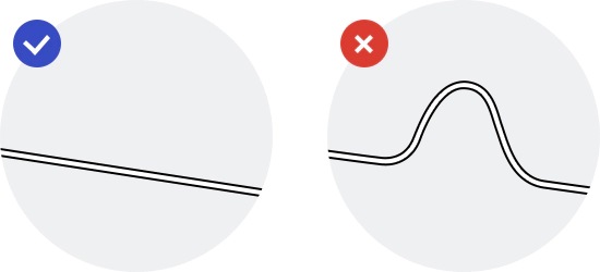 keep the drain hose straighten