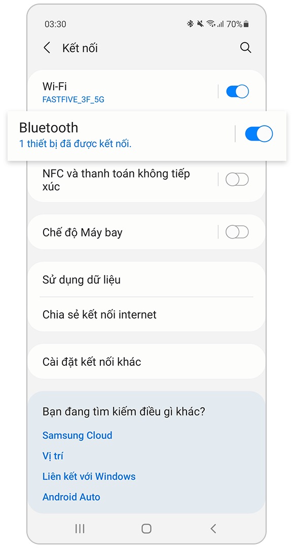 kiểm tra xem Bluetooth có đang bật hay không