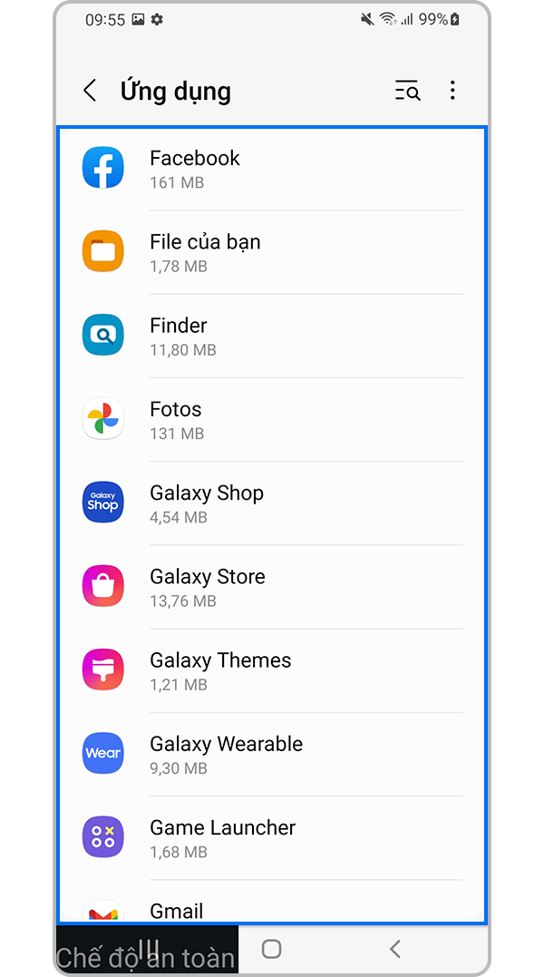 Xác định các ứng dụng không biết hoặc độc hại