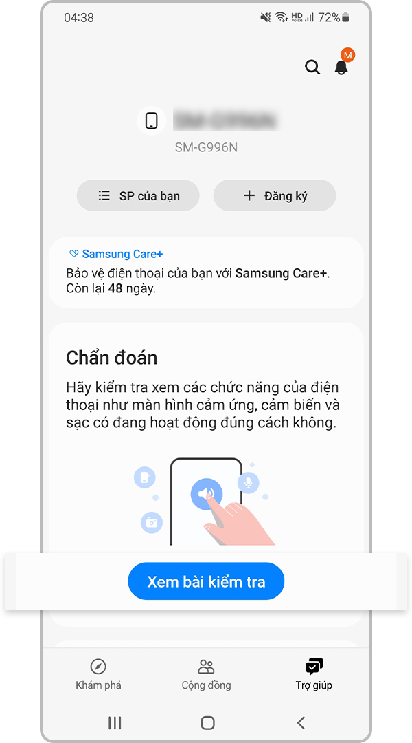 Xem kiểm tra trong Chẩn đoán