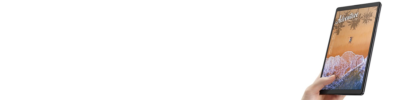 Máy tính bảng Galaxy Tab A7 Lite phiên bản màu xám.