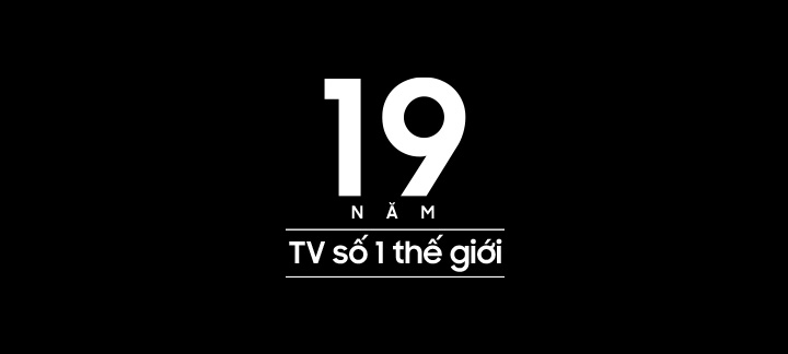 Một logo hiển thị Thương hiệu TV số 1 19 năm