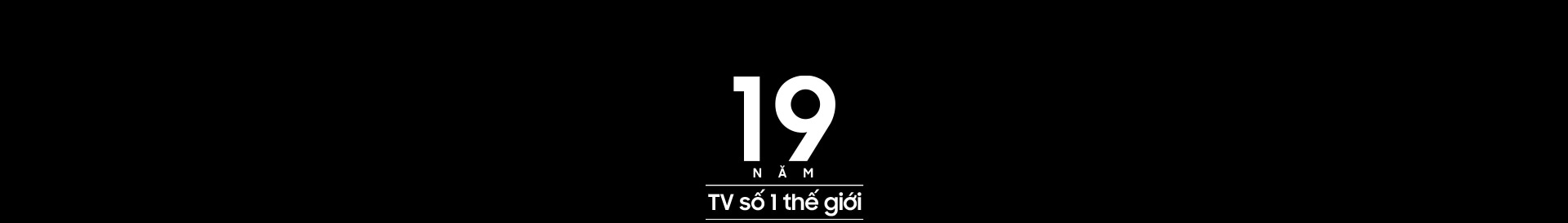Một logo hiển thị Thương hiệu TV số 1 19 năm