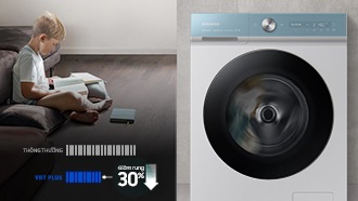 Tìm hiểu công nghệ VRT Plus & giúp giảm ồn đến 30% ở máy giặt thông minh Samsung AI EcoBubble & xem thêm các dòng máy giặt cao cấp Samsung khác!